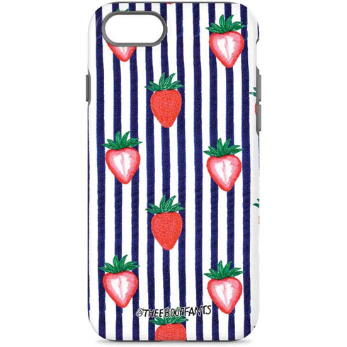 Bouffants and Broken Hearts Strawberries and Stripes iPhone Cases