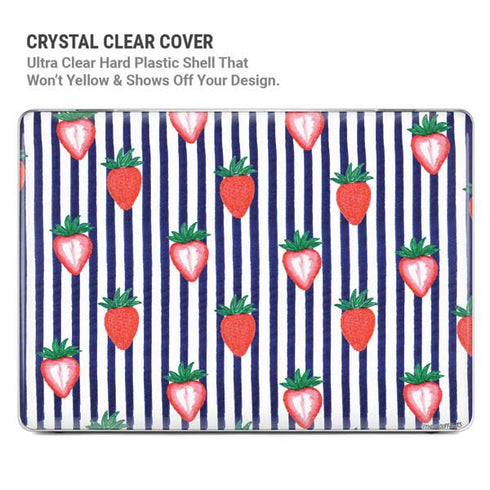 Bouffants and Broken Hearts Strawberries and Stripes MacBook Pro 14in (2021-24) Case plus Skin