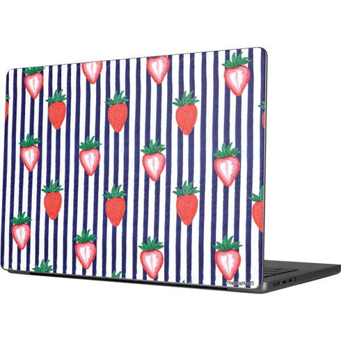 Bouffants and Broken Hearts Strawberries and Stripes Apple MacBook Pro 14-inch Skin