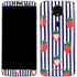 Bouffants and Broken Hearts Strawberries and Stripes Moto E5 Plus Skin