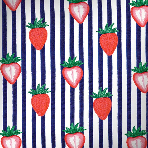 Bouffants and Broken Hearts Strawberries and Stripes Moto G6 Skin