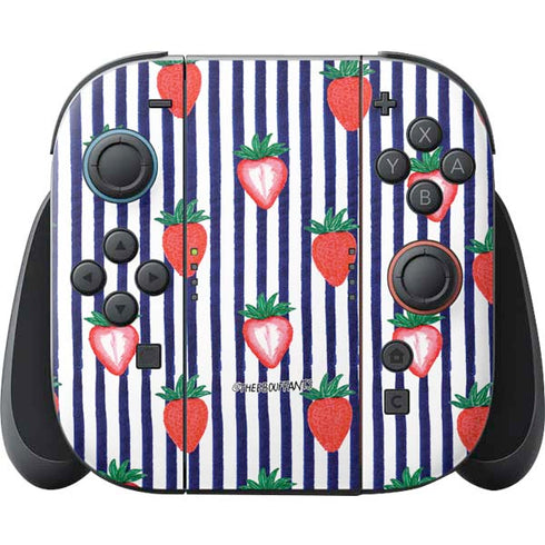 Bouffants and Broken Hearts Strawberries and Stripes Nintendo Skins