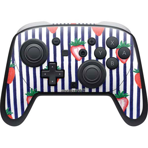 Bouffants and Broken Hearts Strawberries and Stripes Nintendo Skins