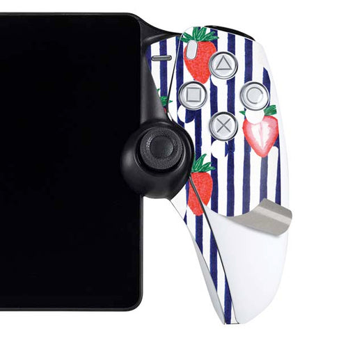 Bouffants and Broken Hearts Strawberries and Stripes PlayStation Portal Remote Player Skin