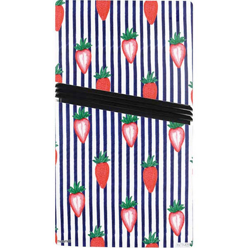 Bouffants and Broken Hearts Strawberries and Stripes PS5 Pro Bundle Skin
