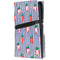 Bouffants and Broken Hearts Strawberries and Stripes PS5 Pro Disk Console Skin