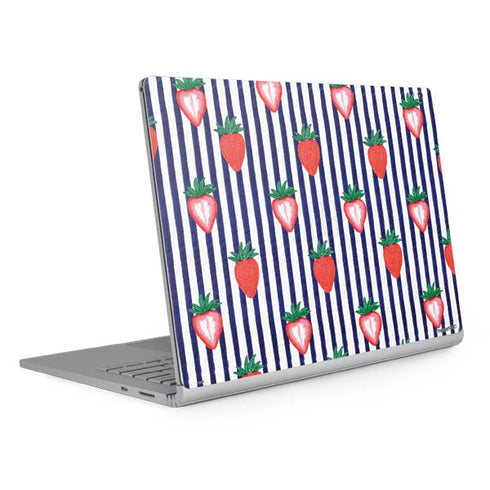 Bouffants and Broken Hearts Strawberries and Stripes Surface Book 2 15in Skin
