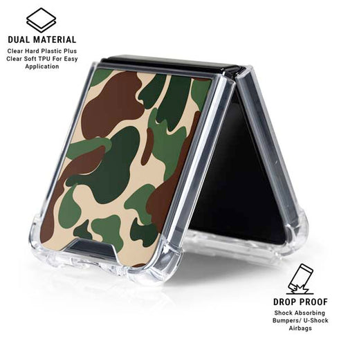 Street Camo Galaxy Z Flip6 Clear Case