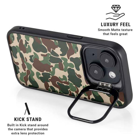 Street Camo iPhone 15 Plus Kickstand Case