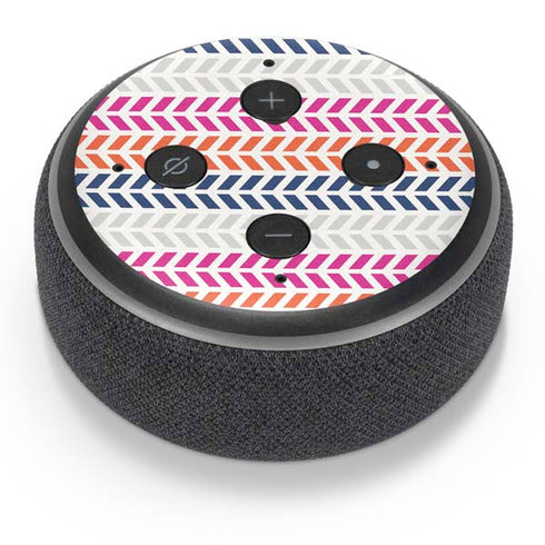 Striped Chevron Amazon Echo Dot Skin