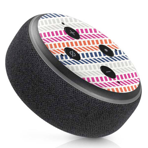 Striped Chevron Amazon Echo Dot Skin