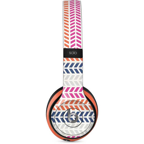 Striped Chevron Beats Solo 2 Wired Skin