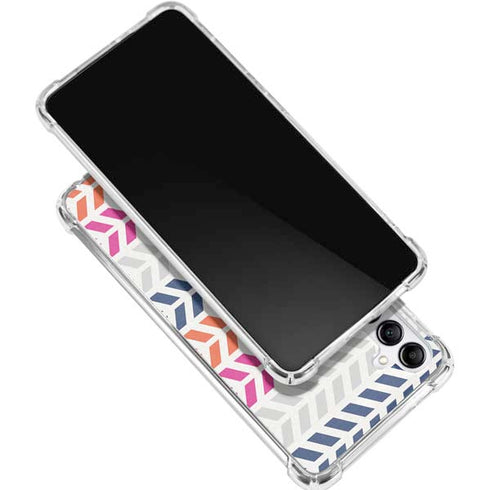 Striped Chevron Galaxy A16 5G Clear Case