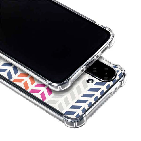 Striped Chevron Galaxy A36 5G Clear Case