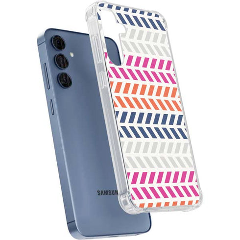 Striped Chevron Galaxy A55 5G Clear Case