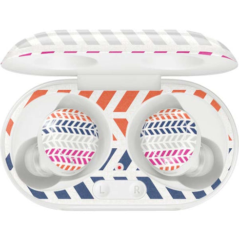 Striped Chevron Galaxy Buds Plus Skin