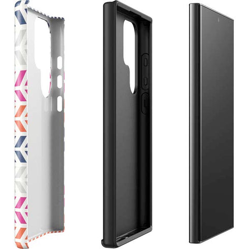 Striped Chevron Galaxy S23 Ultra Pro Case