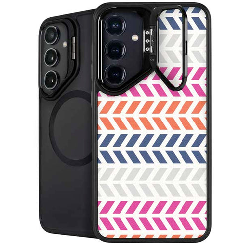 Striped Chevron Galaxy S24 FE Kickstand Case