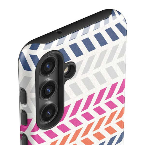 Striped Chevron Galaxy S25 Plus Impact Case