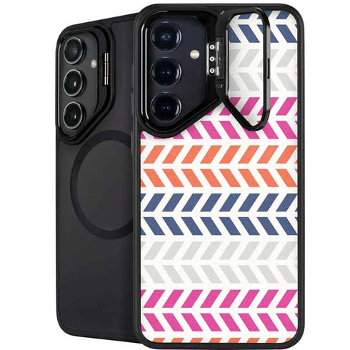 Striped Chevron Galaxy S26 Plus Kickstand Case