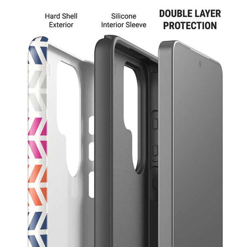Striped Chevron Galaxy S26 Ultra Impact Case