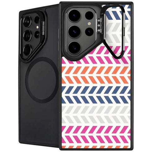Striped Chevron Galaxy S26 Ultra Kickstand Case