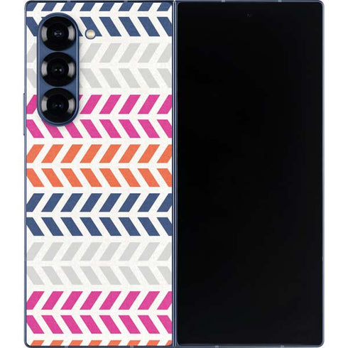 Striped Chevron Galaxy Z Fold6 Skin
