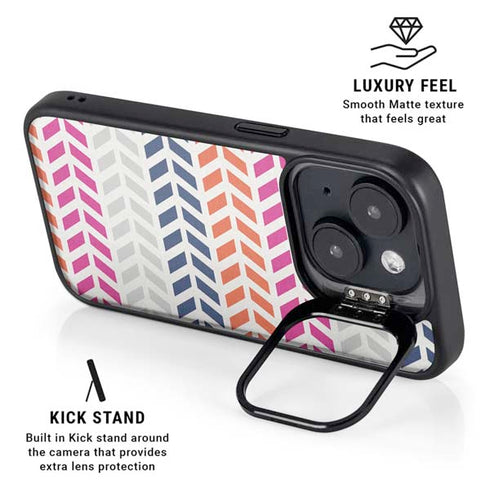 Striped Chevron iPhone 13 Kickstand Case