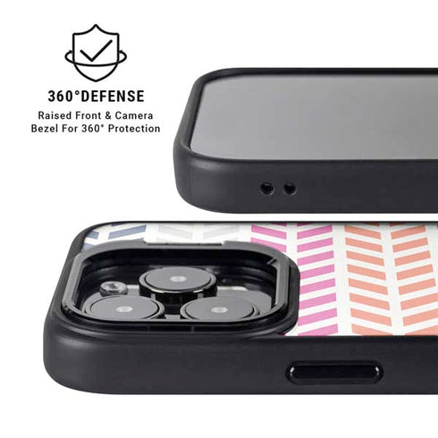 Striped Chevron iPhone 13 Pro Kickstand Case