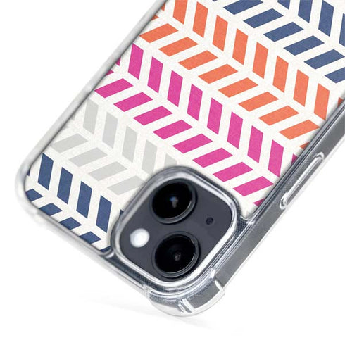 Striped Chevron iPhone 14 MagSafe Case