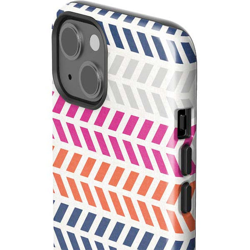 Striped Chevron iPhone 15 Impact Case