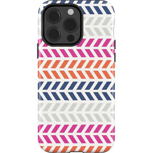 Striped Chevron iPhone 15 Pro Impact Case