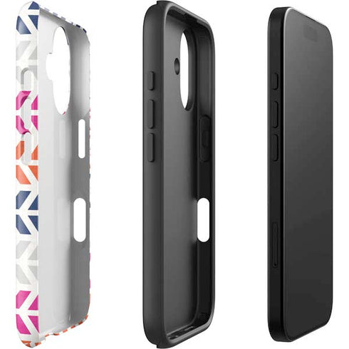 Striped Chevron iPhone 16 Plus Impact Case