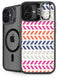 Striped Chevron iPhone 16 Plus Kickstand Case