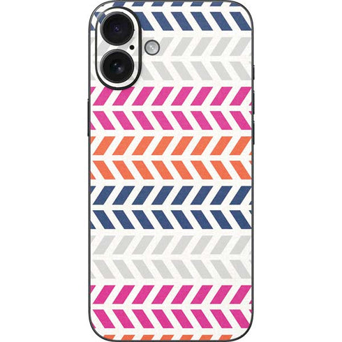 Striped Chevron iPhone 16 Plus Skin