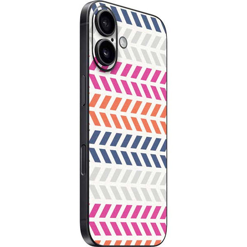 Striped Chevron iPhone 16 Plus Skin