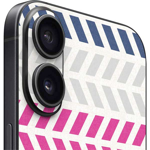 Striped Chevron iPhone 16 Plus Skin
