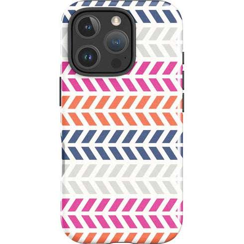 Striped Chevron iPhone 16 Pro Max Impact Case