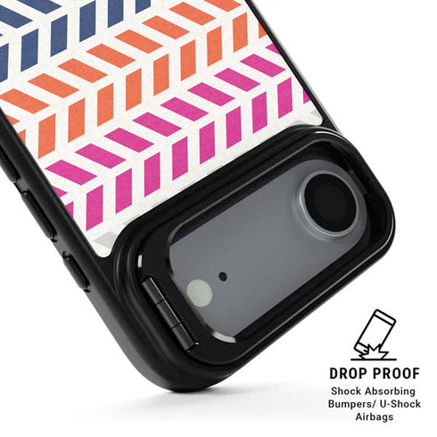 Striped Chevron iPhone 17 Air Kickstand Case