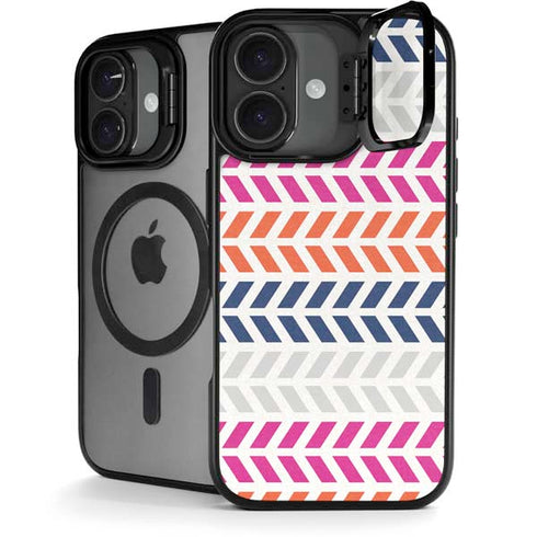 Striped Chevron iPhone 17 Kickstand Case