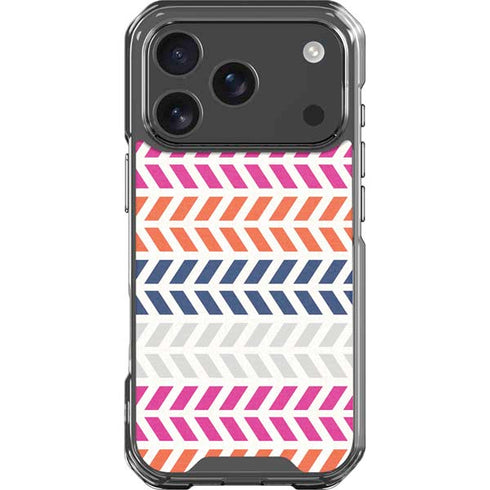 Striped Chevron iPhone 17 Pro Clear Case