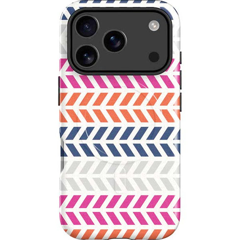 Striped Chevron iPhone 17 Pro Magsafe Impact Case
