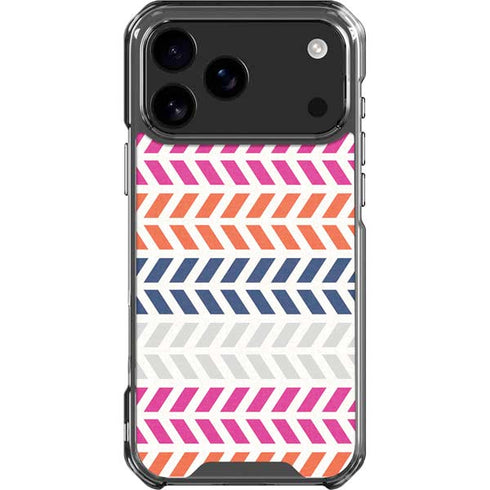 Striped Chevron iPhone 17 Pro Max Clear Case