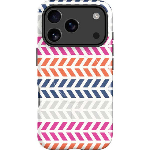 Striped Chevron iPhone 17 Pro Max Magsafe Impact Case