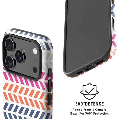 Striped Chevron iPhone 17 Pro Max Magsafe Impact Case