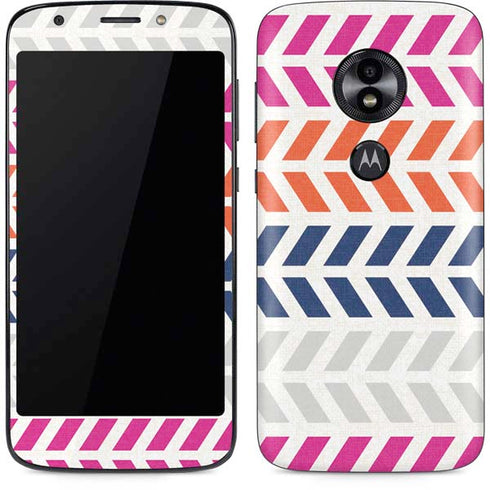 Striped Chevron Moto E5 Play Skin