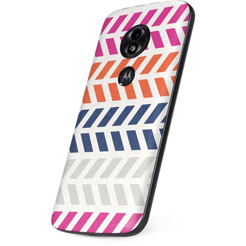 Striped Chevron Moto E5 Play Skin