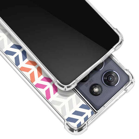 Striped Chevron Moto G Stylus 5G (2025) Clear Case