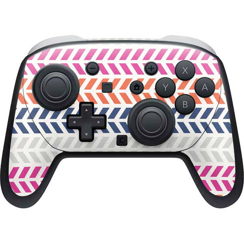 Striped Chevron Nintendo Switch 2 (2025) Pro Controller Skin