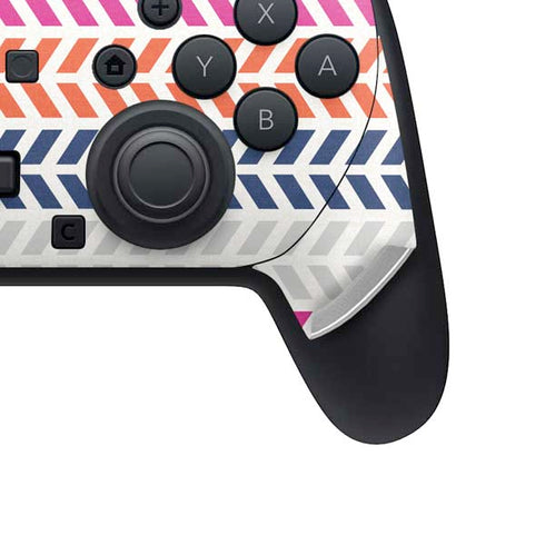Striped Chevron Nintendo Switch 2 (2025) Pro Controller Skin